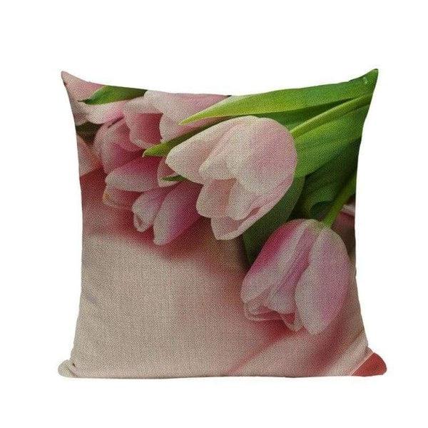 Tiptophomedecor Pink Flower Cushion Covers