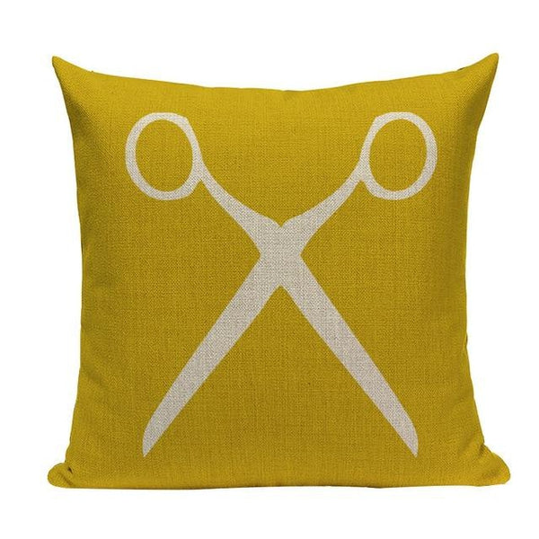 Mustard Yellow Home Love Quote Throw Pillow Cases-Tiptophomedecor