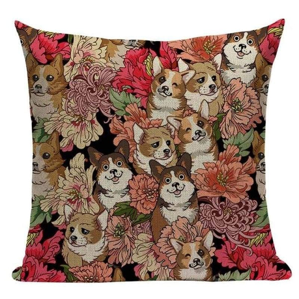 Tiptophomedecor Pug Dog Cushion Covers