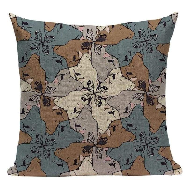 Tiptophomedecor Pug Dog Cushion Covers