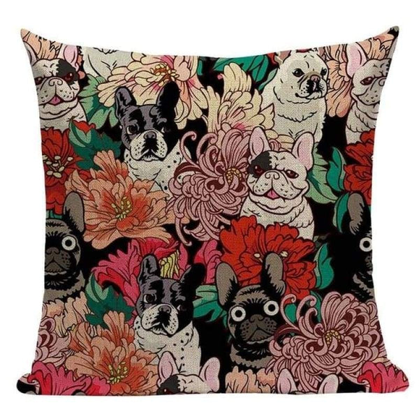 Tiptophomedecor Pug Dog Cushion Covers