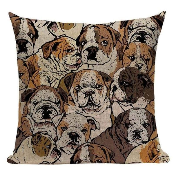 Tiptophomedecor Pug Dog Cushion Covers