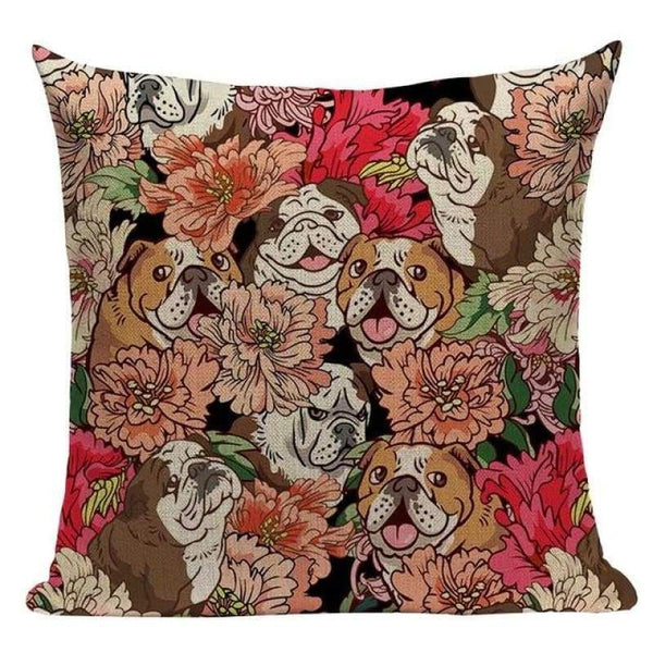 Tiptophomedecor Pug Dog Cushion Covers