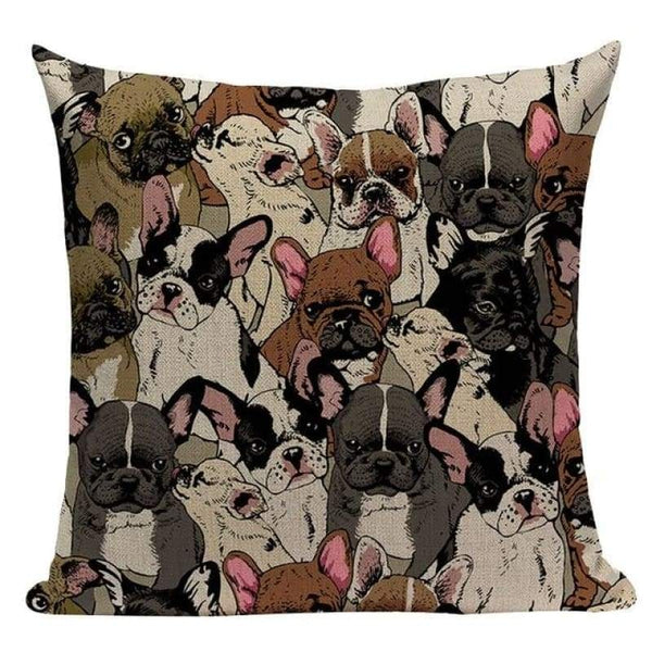 Tiptophomedecor Pug Dog Cushion Covers