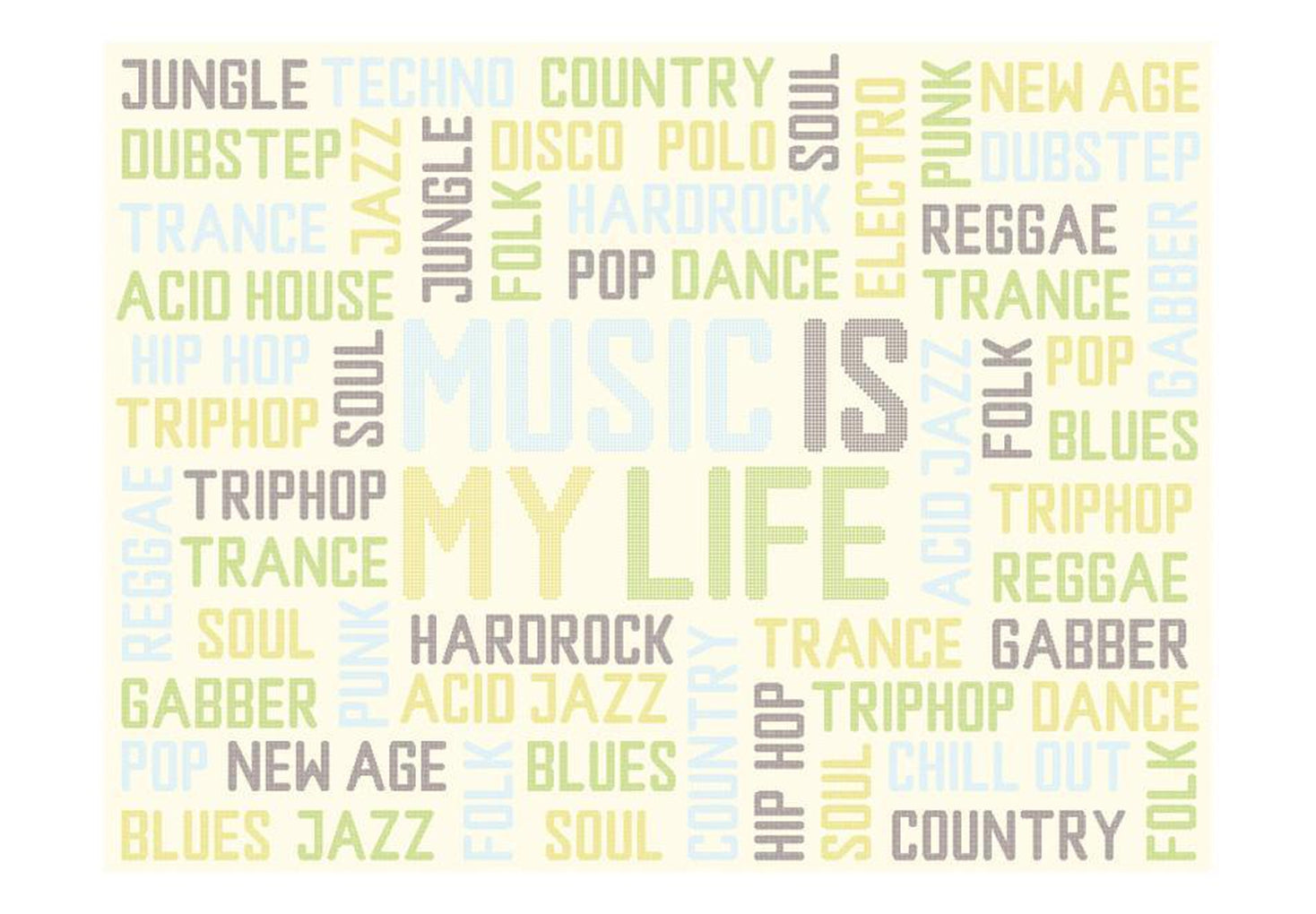 Wall mural - Mix of music styles-TipTopHomeDecor