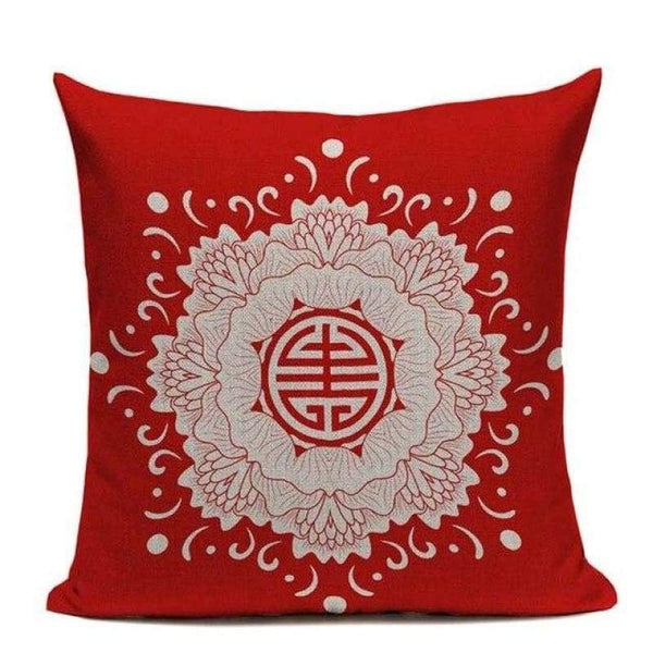 Red Retro Cushion Covers-Tiptophomedecor
