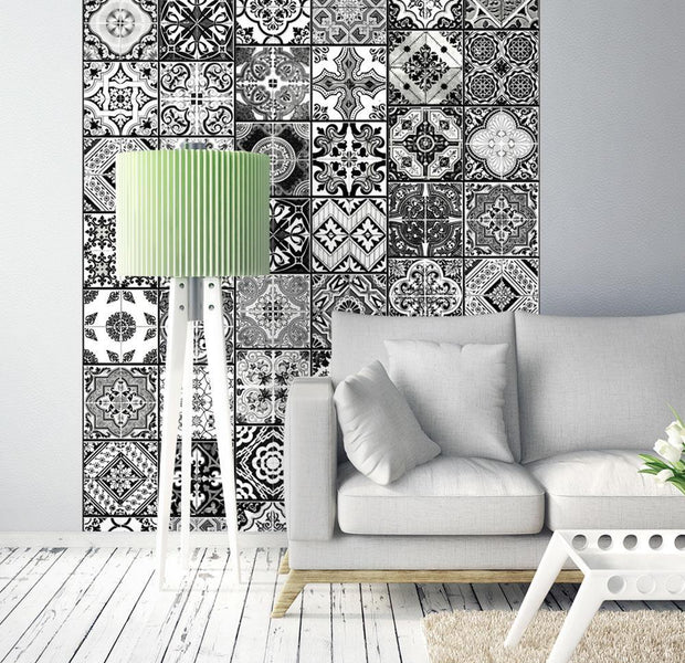 Wall mural - Arabesque - Black& White-TipTopHomeDecor