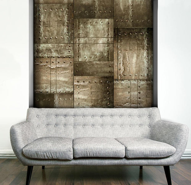 Wall mural - Brass mosaic-TipTopHomeDecor