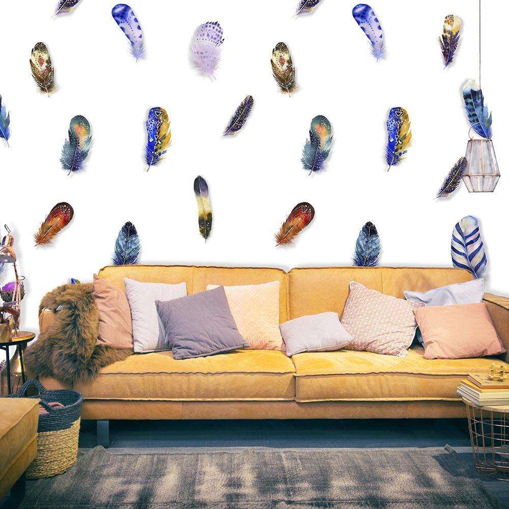 Wall mural - Colorful Feathers-TipTopHomeDecor