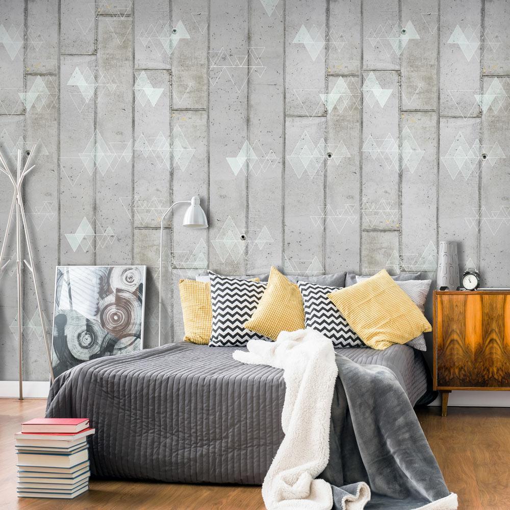 Wall mural - Concrete and Triangles-TipTopHomeDecor