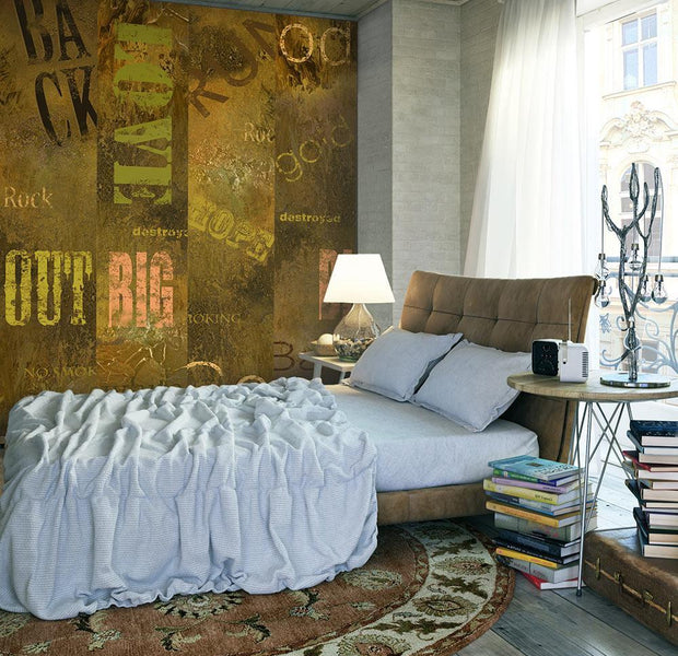 Wall mural - Concrete Epigraph-TipTopHomeDecor