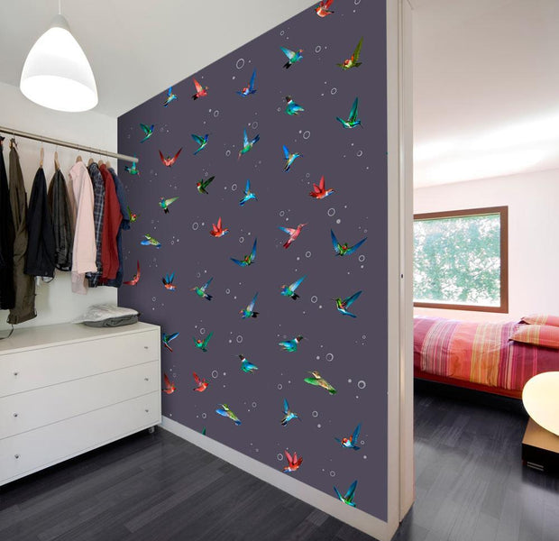 Wall mural - Flight of hummingbirds-TipTopHomeDecor