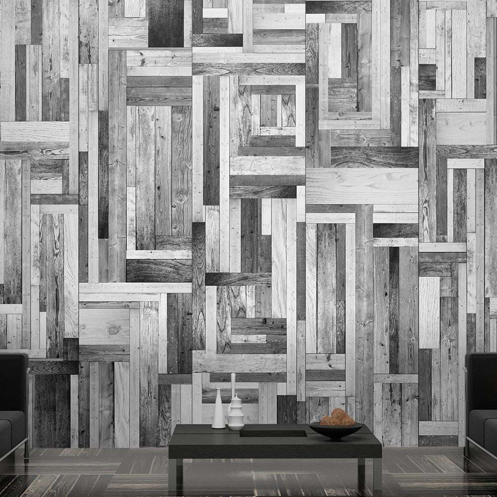 Wall mural - Gray labyrinth-TipTopHomeDecor
