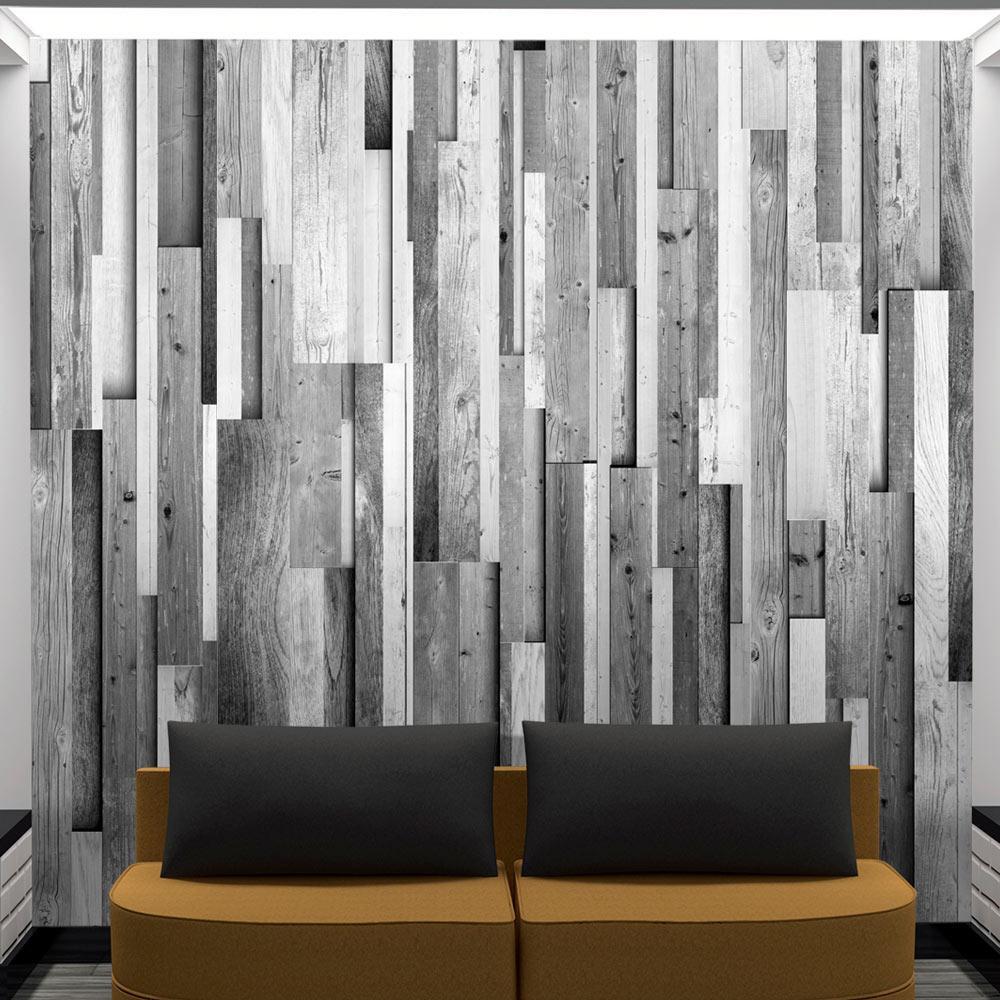 Wall mural - Gray wood-TipTopHomeDecor