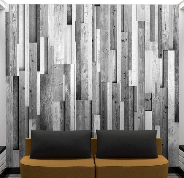 Wall mural - Gray wood-TipTopHomeDecor