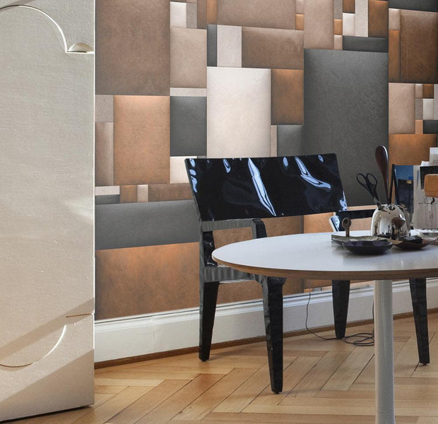 Wall mural - Leather blocks-TipTopHomeDecor