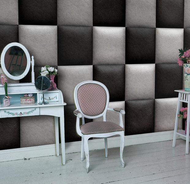 Wall mural - Leather chessboard-TipTopHomeDecor