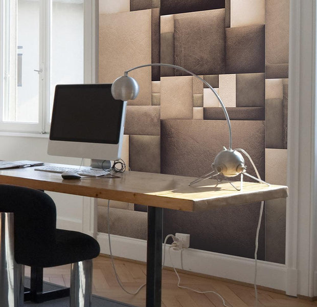 Wall mural - Leather mosaic-TipTopHomeDecor