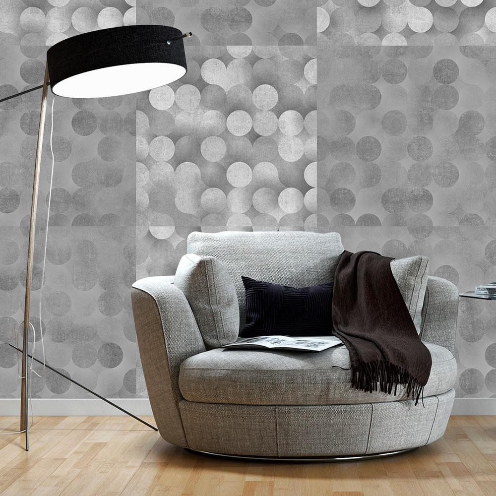 Wall mural - Light Grey Rain-TipTopHomeDecor