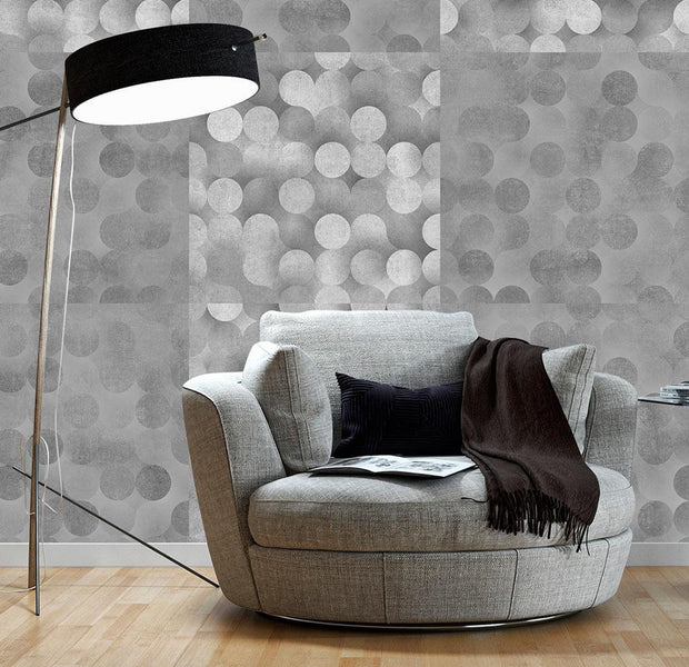 Wall mural - Light Grey Rain-TipTopHomeDecor