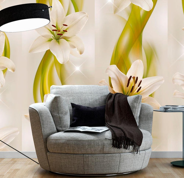 Wall mural - Lilies avant-garde-TipTopHomeDecor