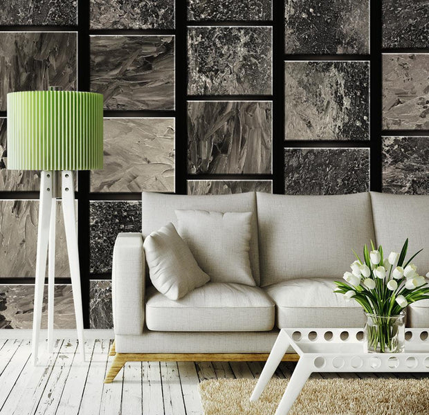 Wall mural - Painted Squares-TipTopHomeDecor