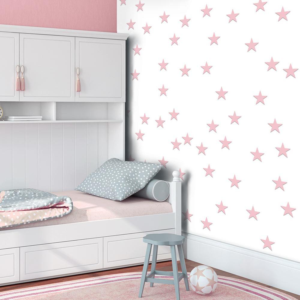 Wall mural - Pink Stars-TipTopHomeDecor