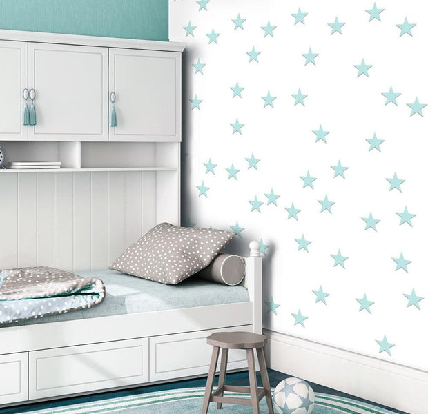Wall mural - Stars - Aquamarine-TipTopHomeDecor