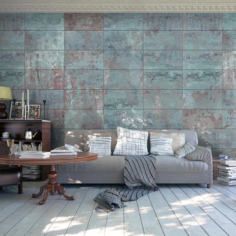 Wall mural - Turquoise Concrete-TipTopHomeDecor
