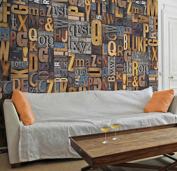 Wall mural - Verbal puzzle-TipTopHomeDecor
