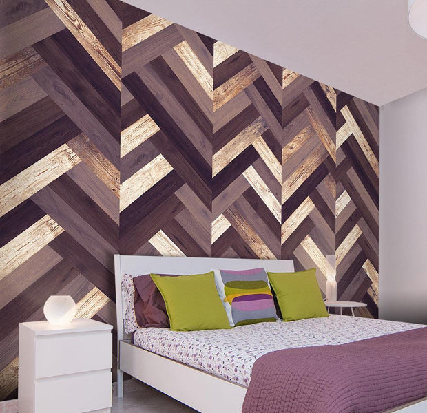 Wall mural - Wooden Braid-TipTopHomeDecor