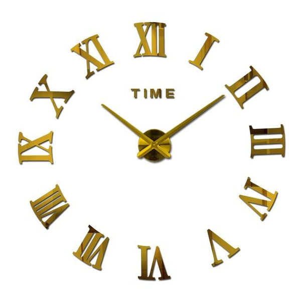 Roman 3D Wall Clock Decal-TipTopHomeDecor