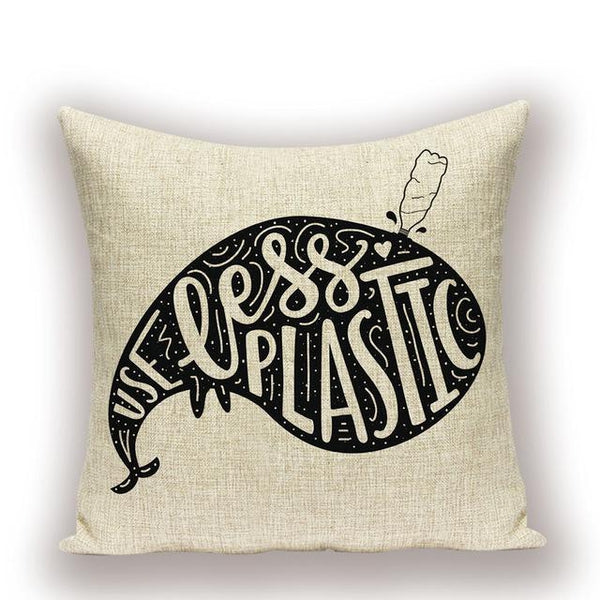 Save The Ocean No Plastic Underwater Dolphin Cushion Covers-TipTopHomeDecor