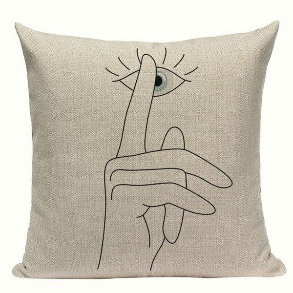 Simple Abstract Line Art Cushion Covers-TipTopHomeDecor