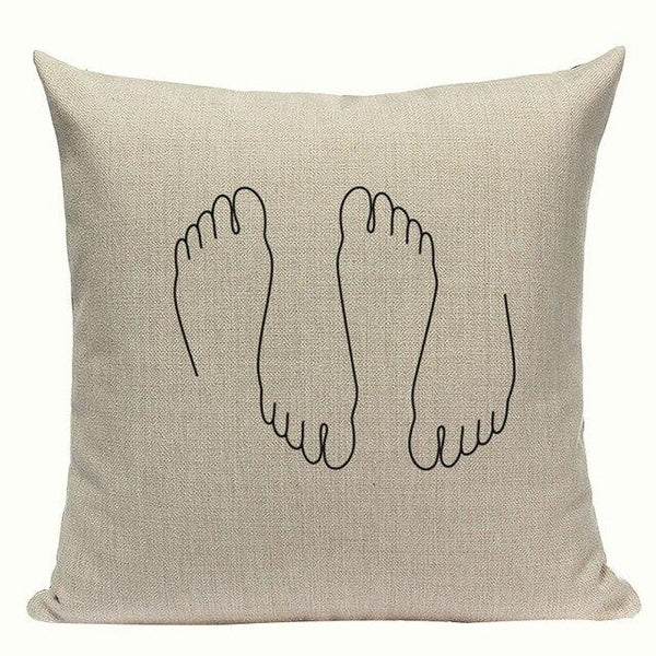 Simple Abstract Line Art Cushion Covers-TipTopHomeDecor