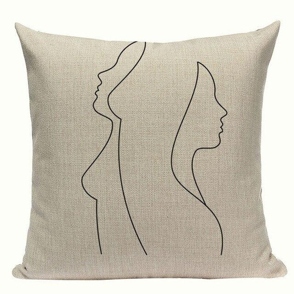 Simple Abstract Line Art Cushion Covers-TipTopHomeDecor