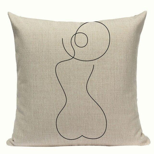 Simple Abstract Line Art Cushion Covers-TipTopHomeDecor