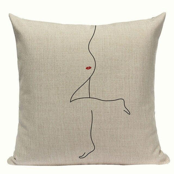 Simple Abstract Line Art Cushion Covers-TipTopHomeDecor