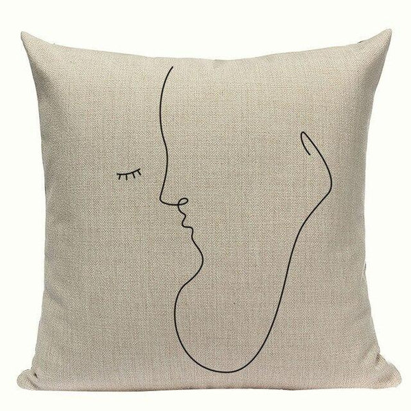 Simple Abstract Line Art Cushion Covers-TipTopHomeDecor