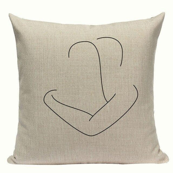 Simple Abstract Line Art Cushion Covers-TipTopHomeDecor