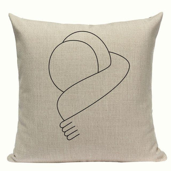 Simple Abstract Line Art Cushion Covers-TipTopHomeDecor