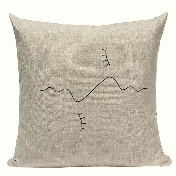 Simple Abstract Line Art Cushion Covers-TipTopHomeDecor