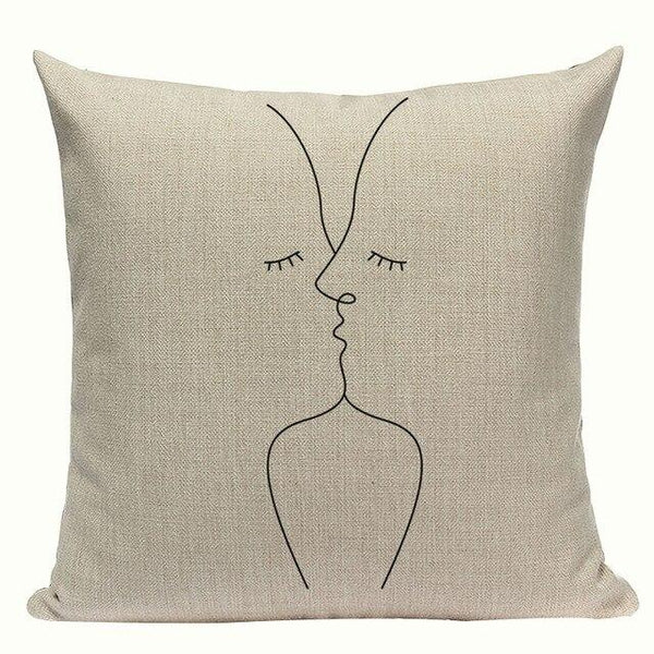 Simple Abstract Line Art Cushion Covers-TipTopHomeDecor