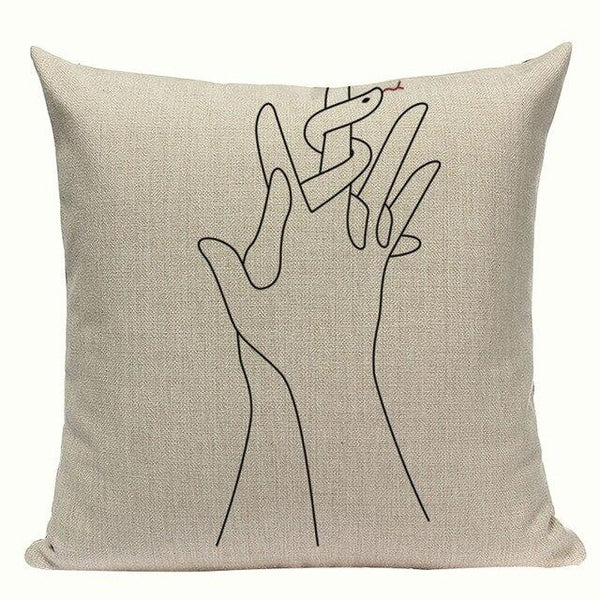 Simple Abstract Line Art Cushion Covers-TipTopHomeDecor