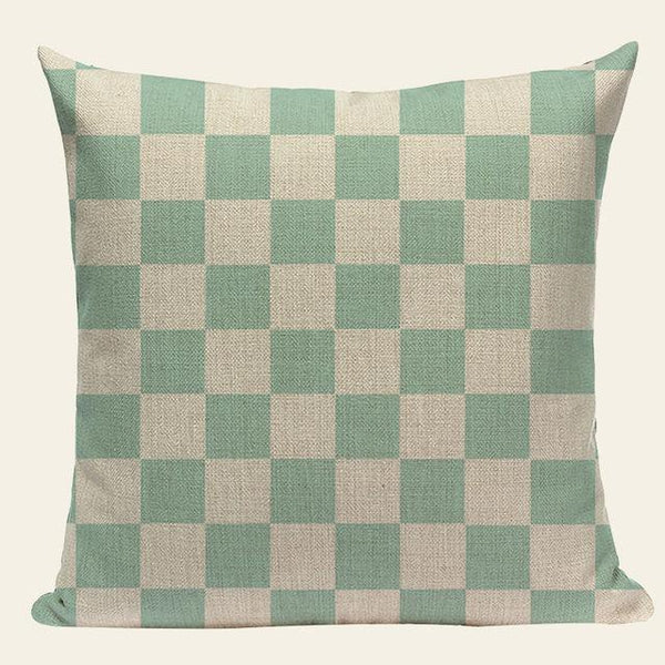 Soft Light Blue Mint Green Geometric Throw Pillow Cases-Tiptophomedecor