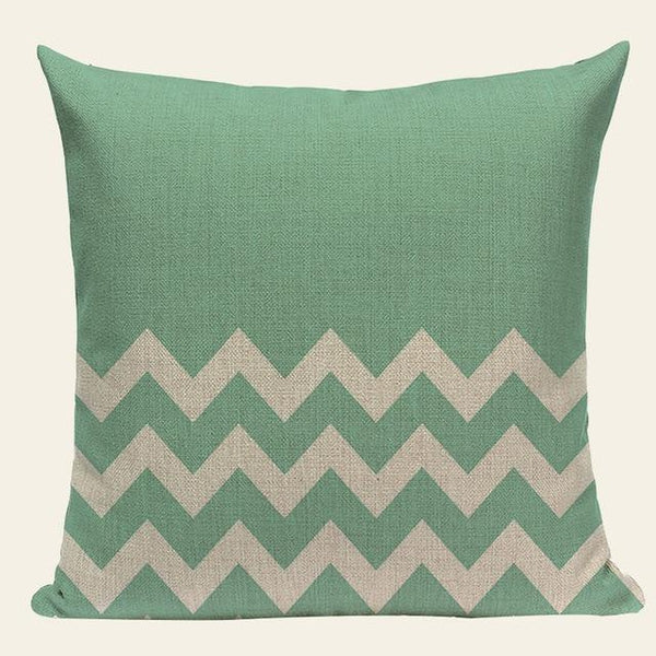 Soft Light Blue Mint Green Geometric Throw Pillow Cases-Tiptophomedecor