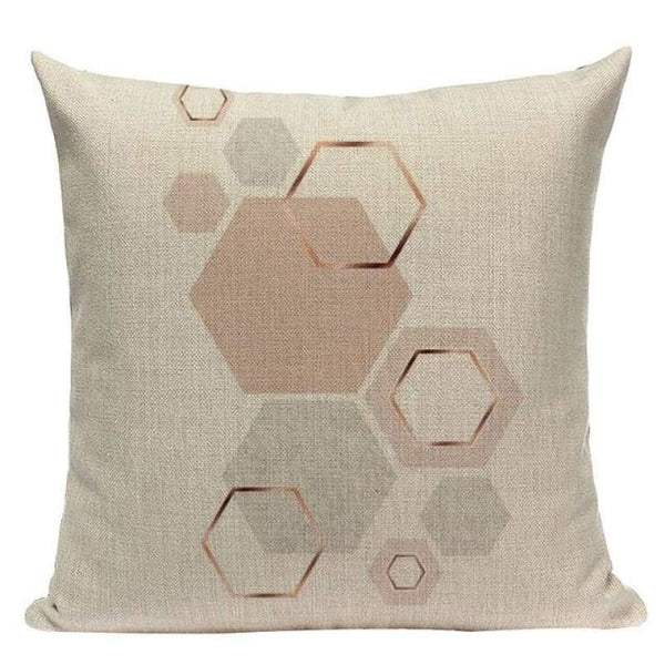 Soft Pink Grey Leaves Cushion Covers-TipTopHomeDecor