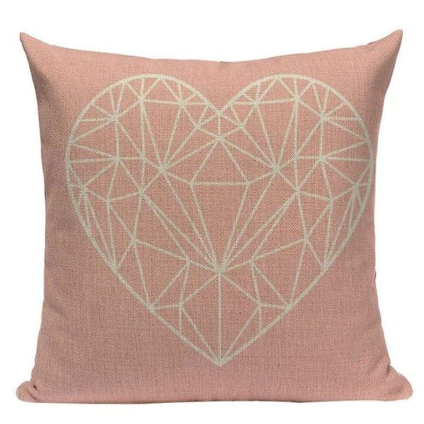 Soft Pink Grey Leaves Cushion Covers-TipTopHomeDecor