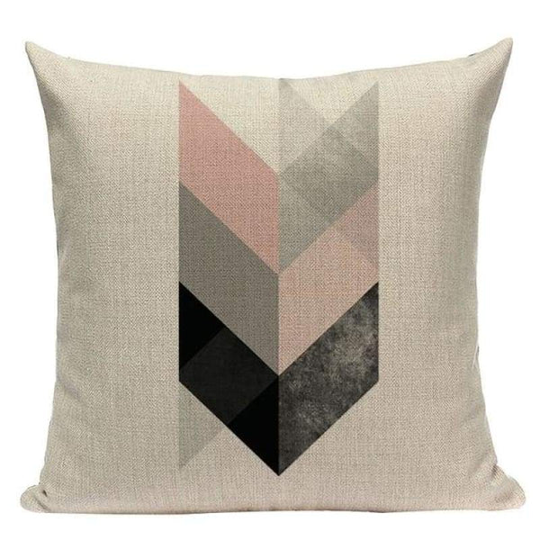 Soft Pink Grey Leaves Cushion Covers-TipTopHomeDecor