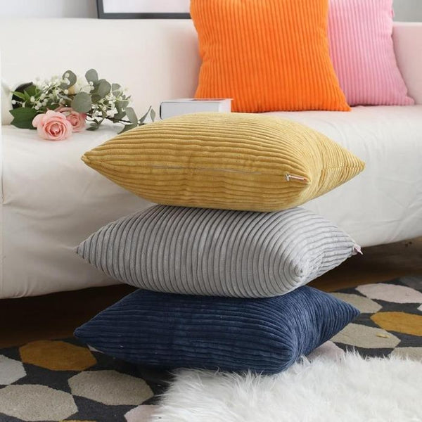 Soft Velvet Corduroy Cushion Covers Pillow Cases-TipTopHomeDecor